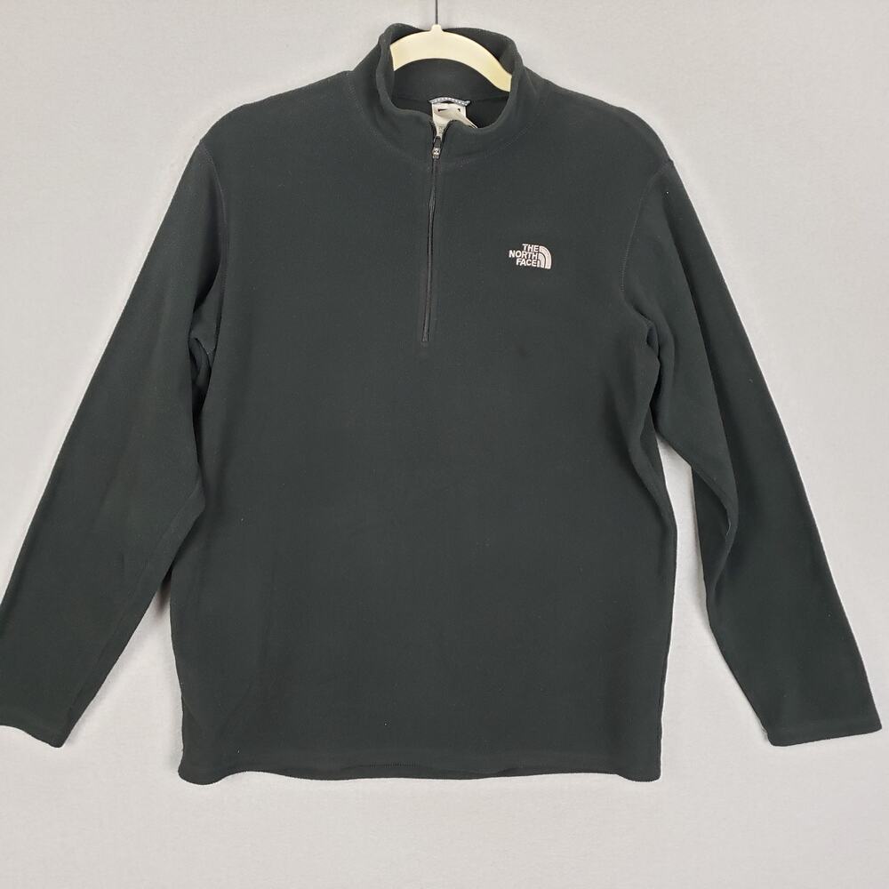 The North‎ Face Boys Size XL Quarter Fleece Zip Sweatshirt Solid Black Casual
